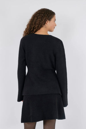 Marie Louise Knit Cardigan - Black