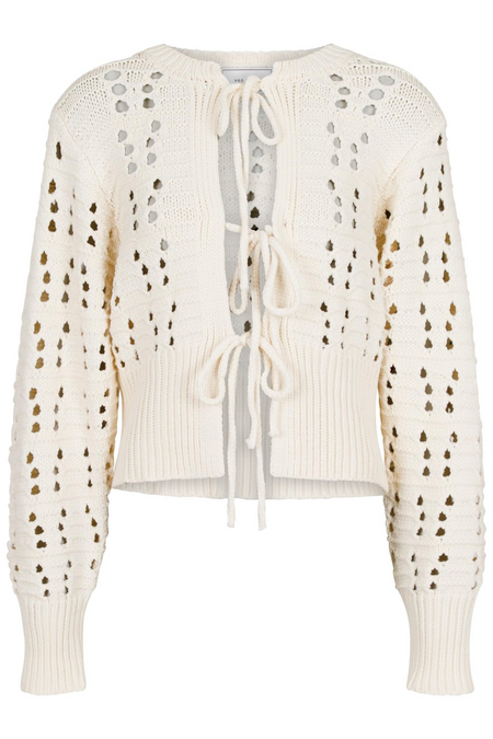 Bethie Knit Cardigan - Creme