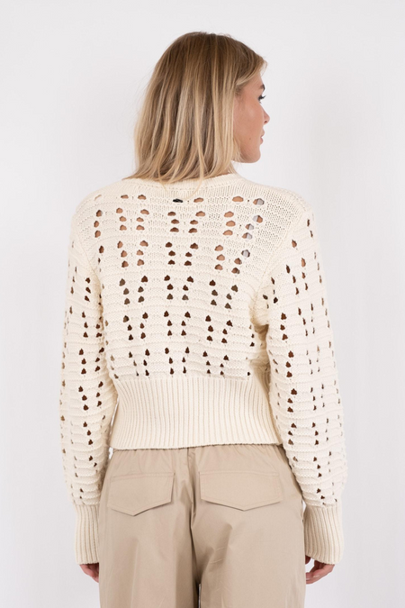 Bethie Knit Cardigan - Creme